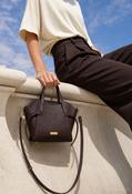 Peony Winged Crossbody Bag, Brown / F/S image