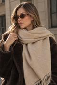 Cashmere Blend Scarf, Beige / F/S image