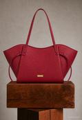Peony Winged Shopper Bag, Red / F/S image