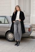 Faux Fur Coat, Black / S