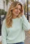 Knitted Pullover Sweater, Pale Mint / 40 image
