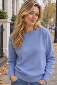 Knitted Pullover Sweater, Blue / 46 image