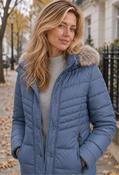 Quilted Jacket With Detachable Hood, Faded Blue / 36 image