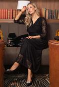 Sidonie Lace Maxi Dress, Black / 16