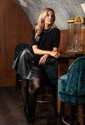 Hepburn Stud Detail Knit Jumper, Black / F/S