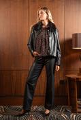 Margot Faux Leather Jacket, Black / L/XL