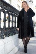 Faux Fur Coat, Black / S