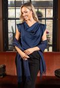 Diamante Scarf, Navy / F/S