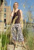 Papillion Leaf Print Culottes, Brown Mix / 14 image