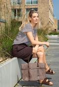 Belted Shorts, Chocolate / 34 image