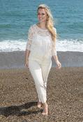 Crochet Knit Top, Beige / F/S image