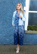 Suedette Biker Jacket, Blue / 18 image