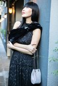 Faux Fur Wrap, Black / F/S