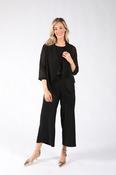 Chiffon Open Front Cardigan, Black / 16 image