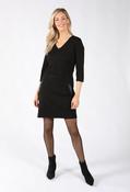 Julie V-Neck Short Dress, Black / 12 image