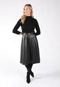2 in 1 Belted Midi Dress, Black / M image