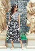 2 in 1 Dress with Tie Front, Black / 12 image