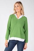 Leyla 2 in 1 Soft Touch Knit, Green / 18
