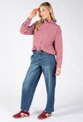 Gingham Bomber Jacket, Wine / F/S image