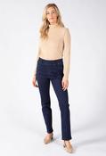 Angelika Thermo Pull On Jeans, Stone Wash / 38 image