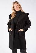 Hooded Soft Coat, Black / F/S image