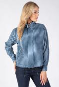Gingham Bomber Jacket, Blue / F/S image