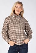 Gingham Bomber Jacket, Brown / F/S image