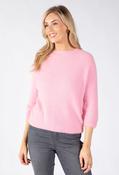 Luna Superfine Alpaca Knit Jumper, Rose Pink / F/S image