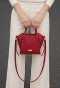 Peony Winged Crossbody Bag, Red / F/S image