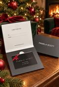 Xmas gift card, Black / 400