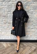 The Megan Signature Belted Coat, Black / 14
