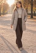 Gingham Puffer Coat image