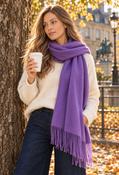 Cashmere Blend Scarf, Violet / F/S image
