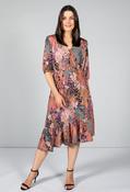 Zapara FLORAL MIDI DRESS IN LILAC | Pamela Scott, Purple / 12 image