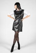 The Trend Room Leather Look Dress in Black | Pamela Scott, Black / 14 image
