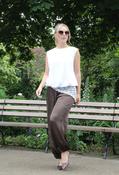 Selisa Balloon Hem Top, White / 42 image