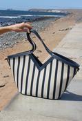 Striped Beach Tote Bag, Blue / F/S