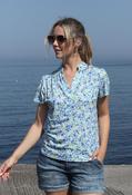 Tara Floral Print Top, Green Mix / 10 image