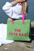 Contrast Tote Bag, Green / F/S image
