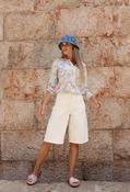 Baggy Bermuda Shorts, Cream / 8 image