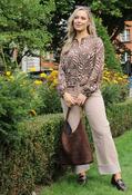Zebra Print Tie Waist Jacket image