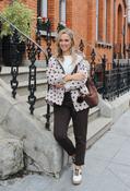 Sienna Luxe Gold Zip Joggers, Brown / 16 image