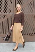 Ryha Faux Suede Skirt, ginger bread / 36 image