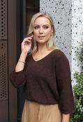 Lurex Knit Top, Brown / F/S image