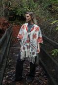 Fair Isle Soft Touch Cape, Orange Mix / F/S