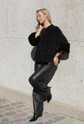 Onlblush Faux Leather Trousers, Black / M image