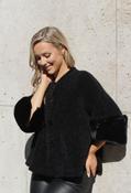 Faux Fur Trim Jacket, Black / F/S image