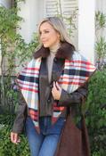 Check Print Wool Scarf image
