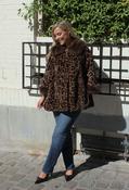 Leopard Print Faux Fur Coat image