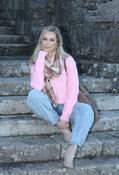 Soft Boucle Check Scarf, Rose / F/S image